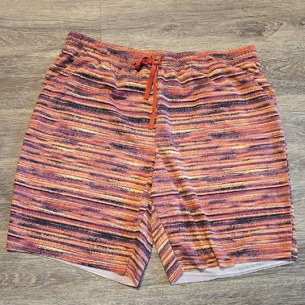 Striped LulaRoe Jamie Bermuda Shorts 2X